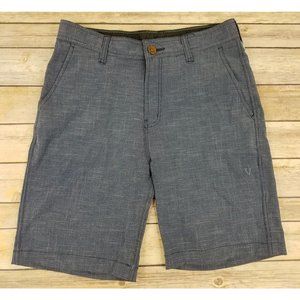 VISSLA Men’s Upcycled Poly Cotton Stretch Hybrid Casual Short Size 28 Blue B41